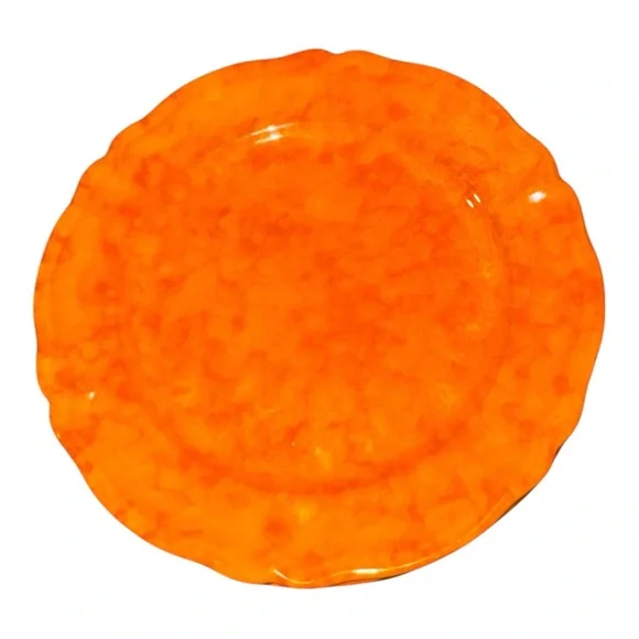 CERAMICA Assunta POSITANO English Made Dinner plate – Color Orange - Picture 3 of 4